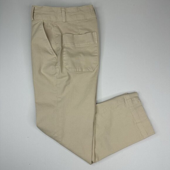 Everlane‎ Women Cream The Organic Cotton Straight Leg 2 Luxury Pant 4/W27/L25.75 - Picture 2 of 12
